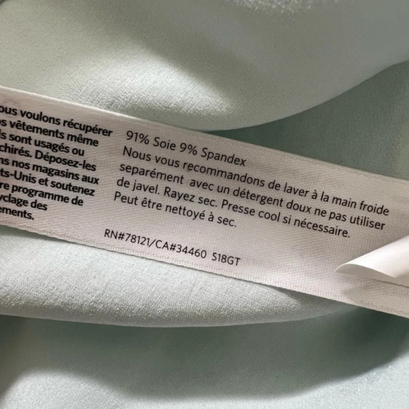 Eileen Fisher pale blue
Sheer Silk V-Neck kaftan Dress w/ Belt - Picture 13 of 14